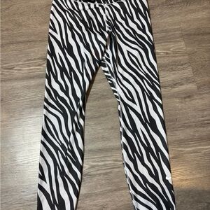 Nike Black and White Zebra Print Jeggings